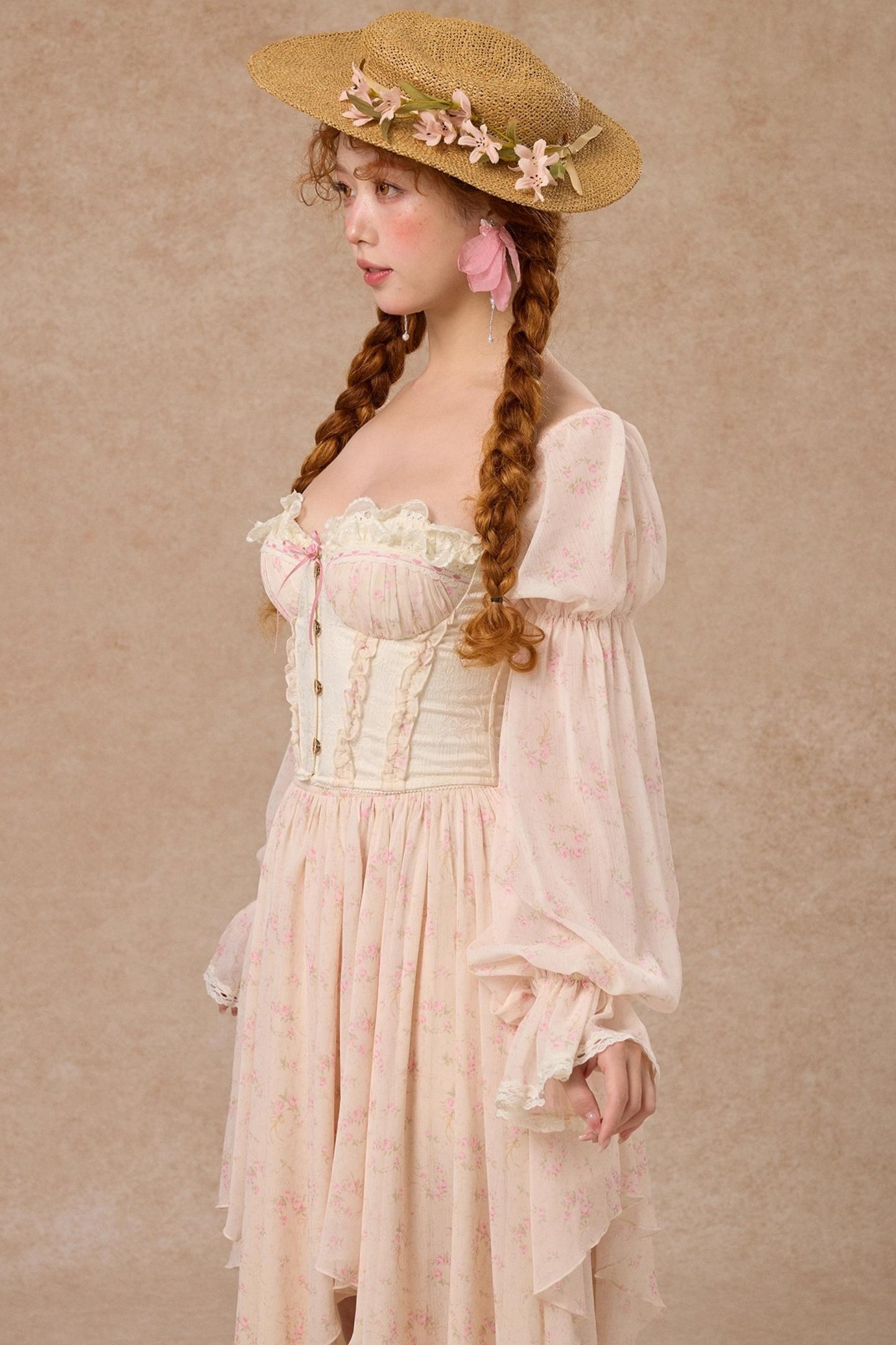 Custom Jacquard Corset Top