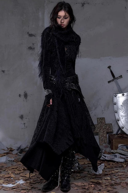 Court Dream Puff Sleeve Lace Maxi Dress