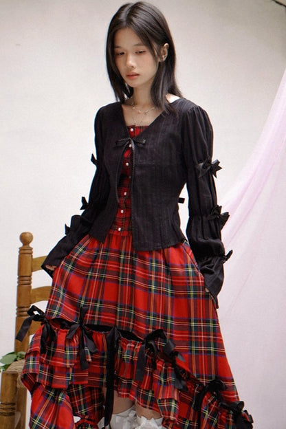 Happy Birthday Polka Dot Red Checkered Shirt