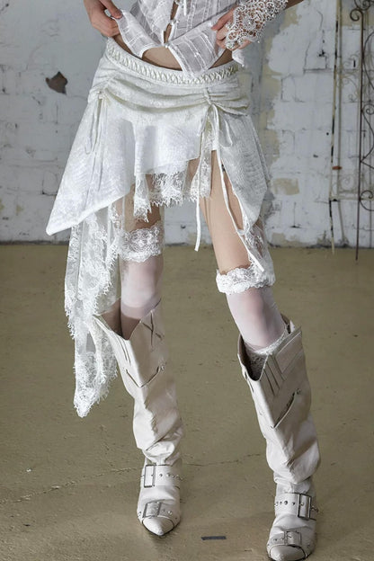 Baroque Velvet Lace Skirt
