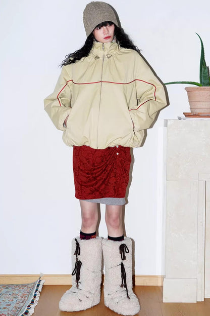 Retro Paisley Sweater Skirt Set-Up