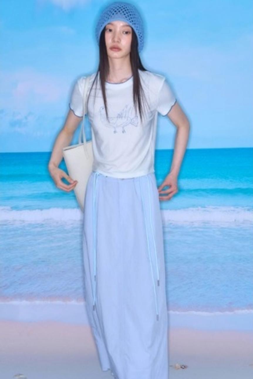 Tencel Parent-Child Short-Sleeved T-Shirt