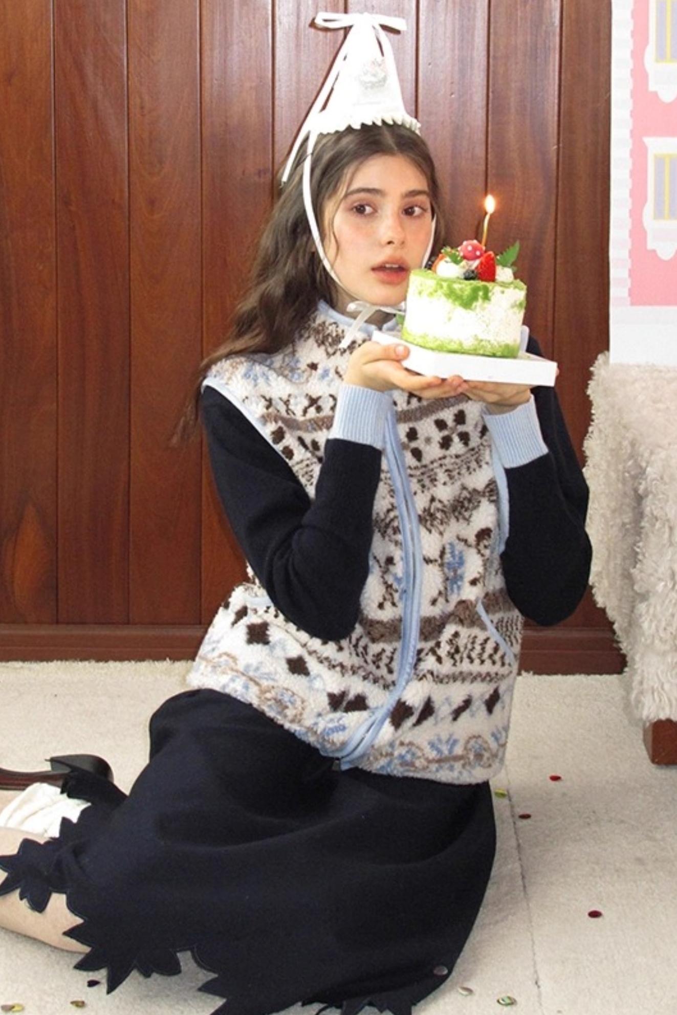 Sea Salt Cocoa Faux Shearling Jacket Set-Up