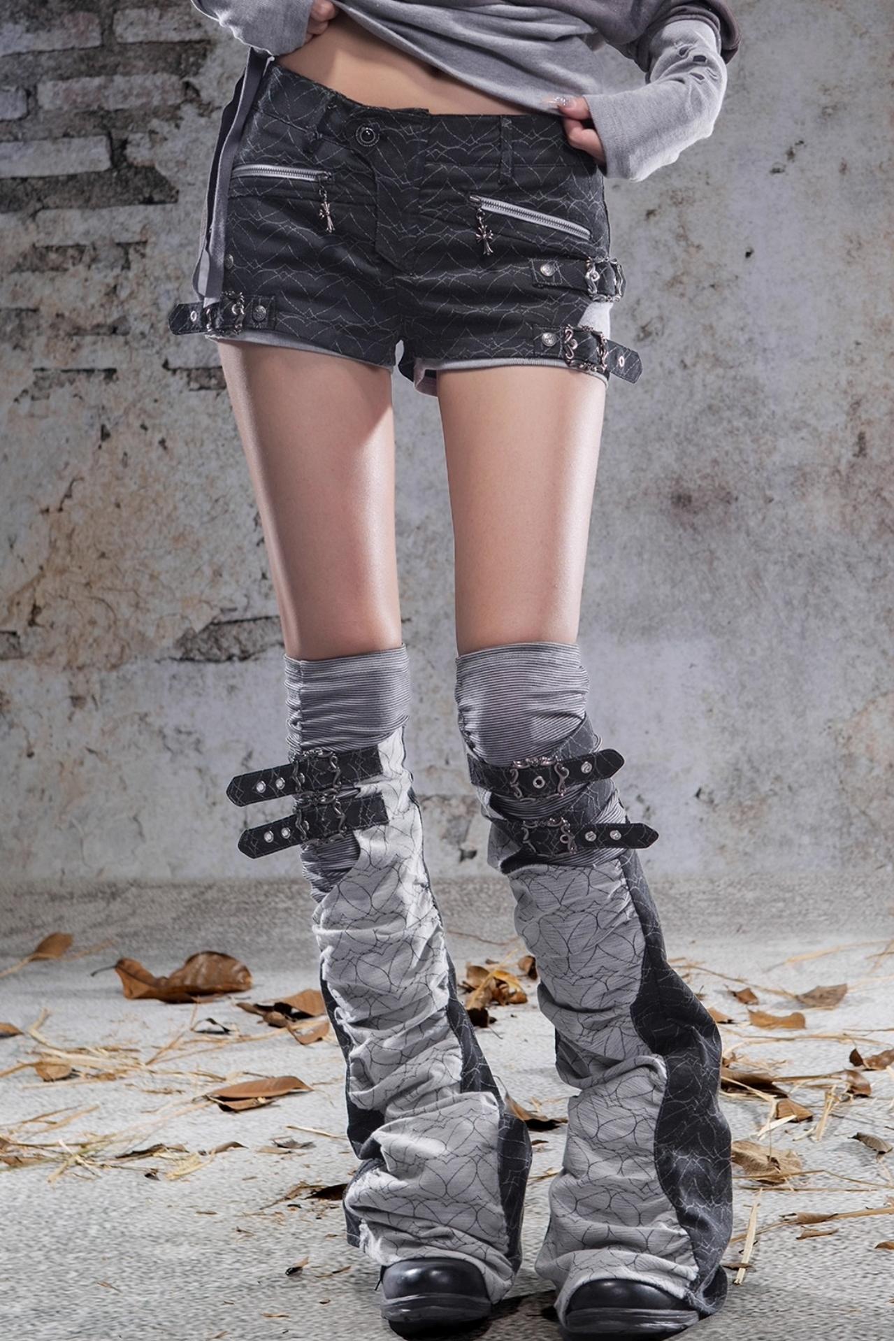 Punk Retro Low-Rise Shorts Set-Up