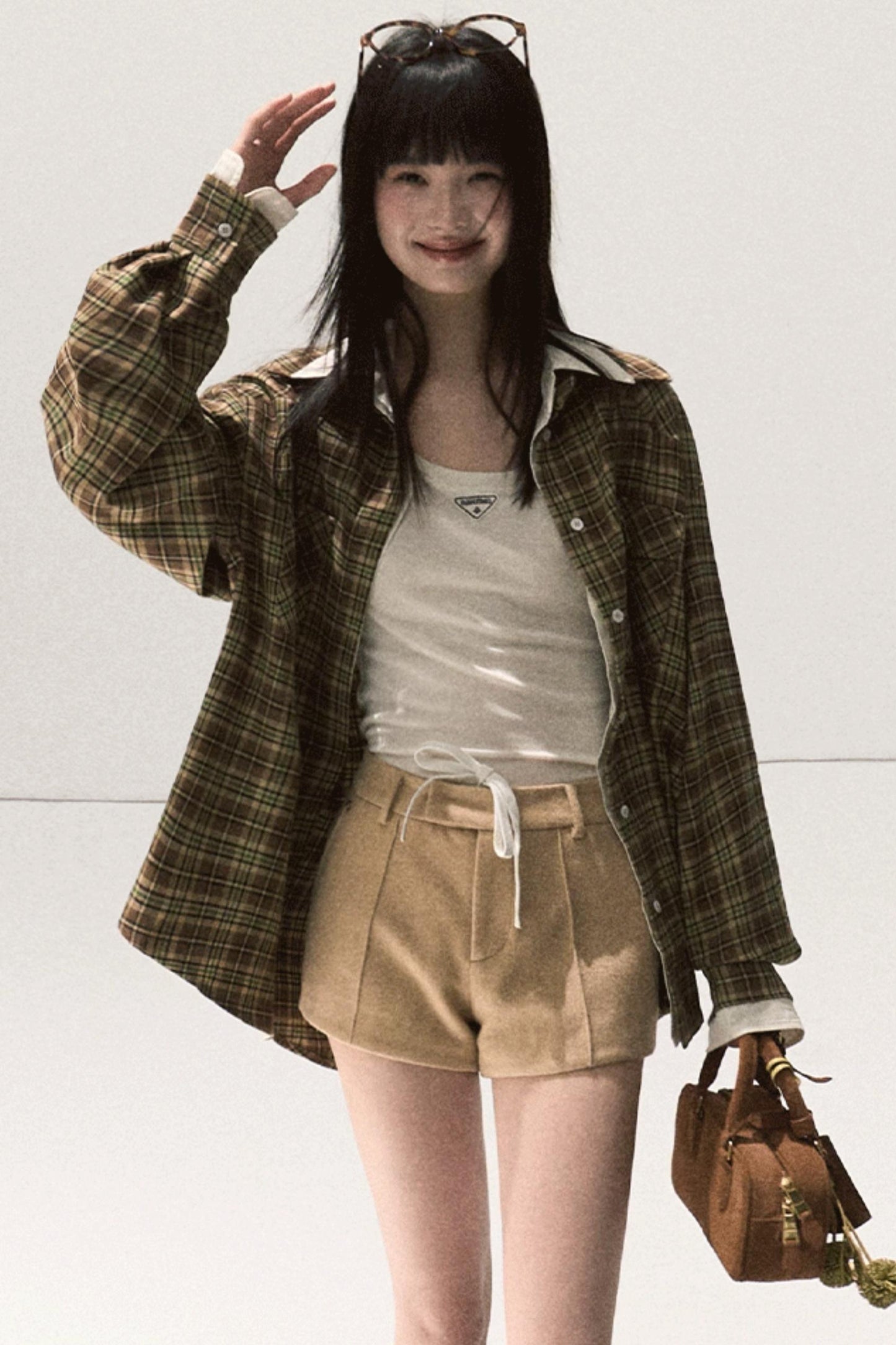 Vintage Striped Texture Two-Piece Shirt