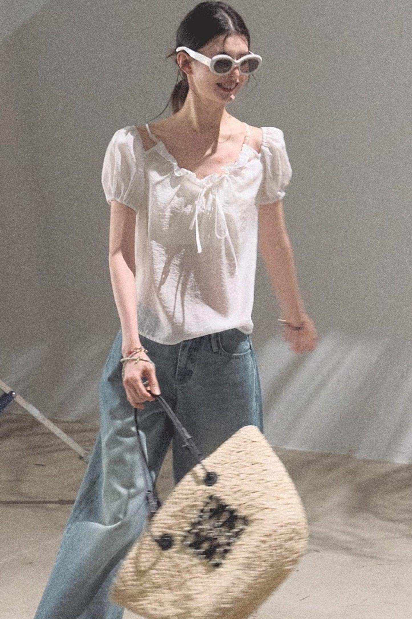 Summer Breeze Bubble Sleeve Top