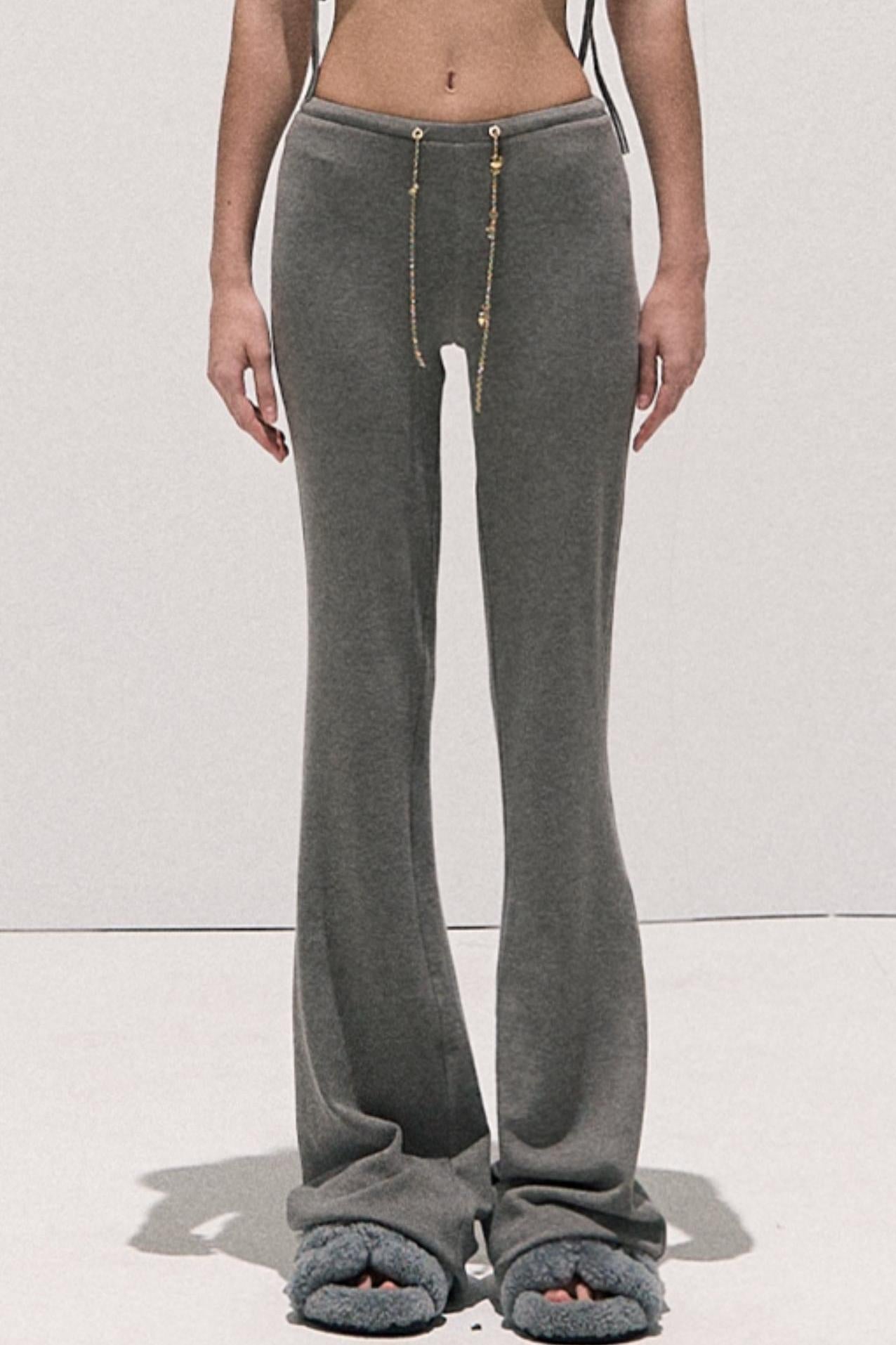 Soft Crew Neck Knitwear Bootcut Trouser Set-Up