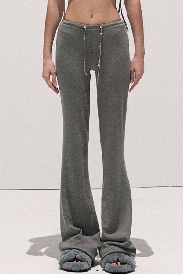 Soft Crew Neck Knitwear Bootcut Trouser Set-Up