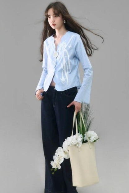 Vintage Lily Flared Sleeve Shirt