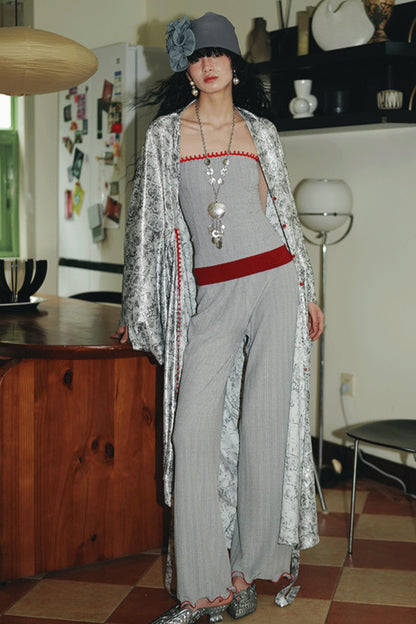 Silk Stripe Tank Top