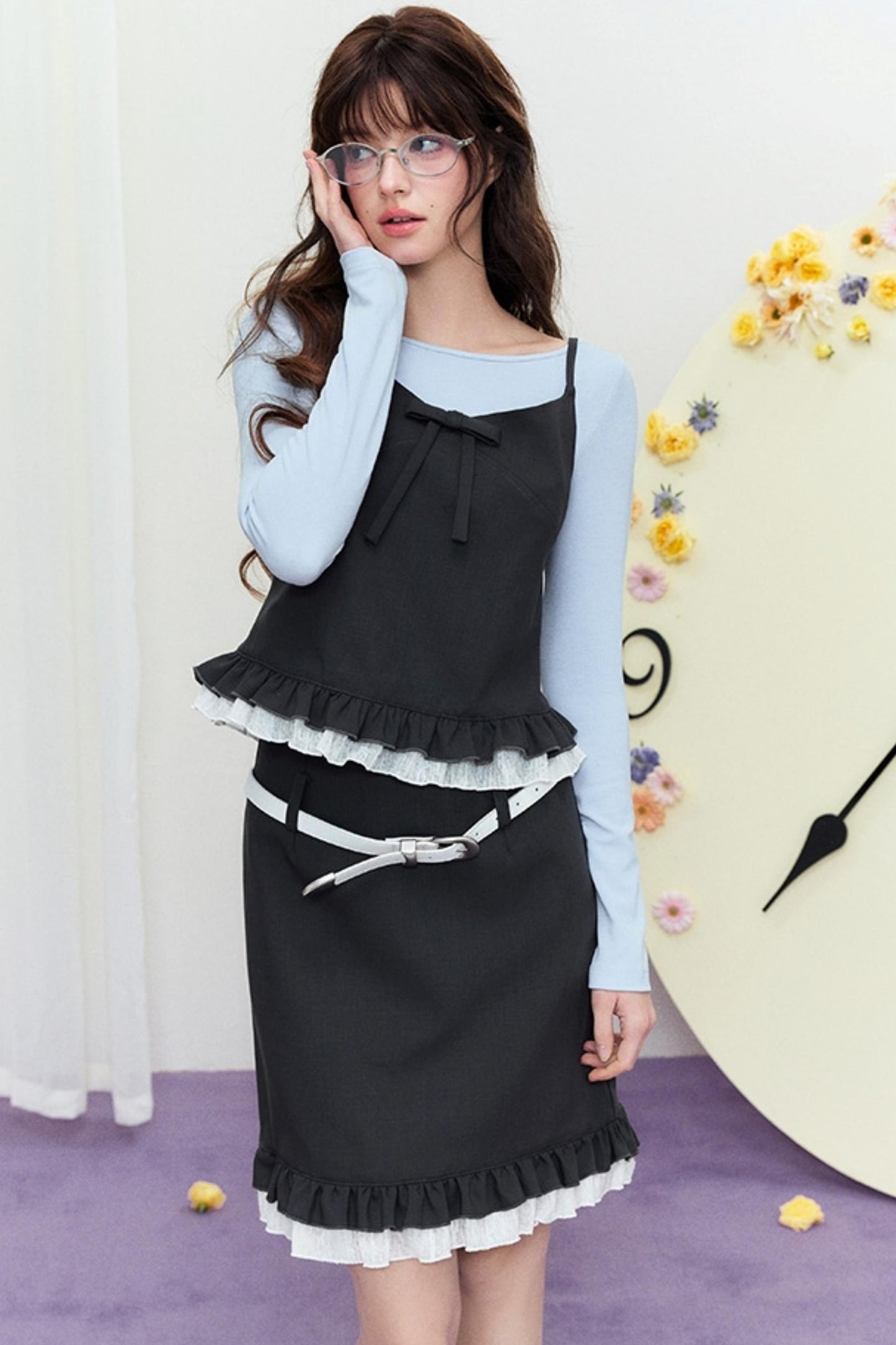 Luxury Lace Halter Bustier Set-Up