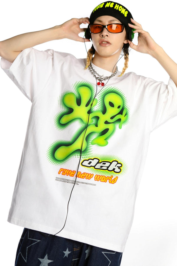 Retro Alien Streetwear Top