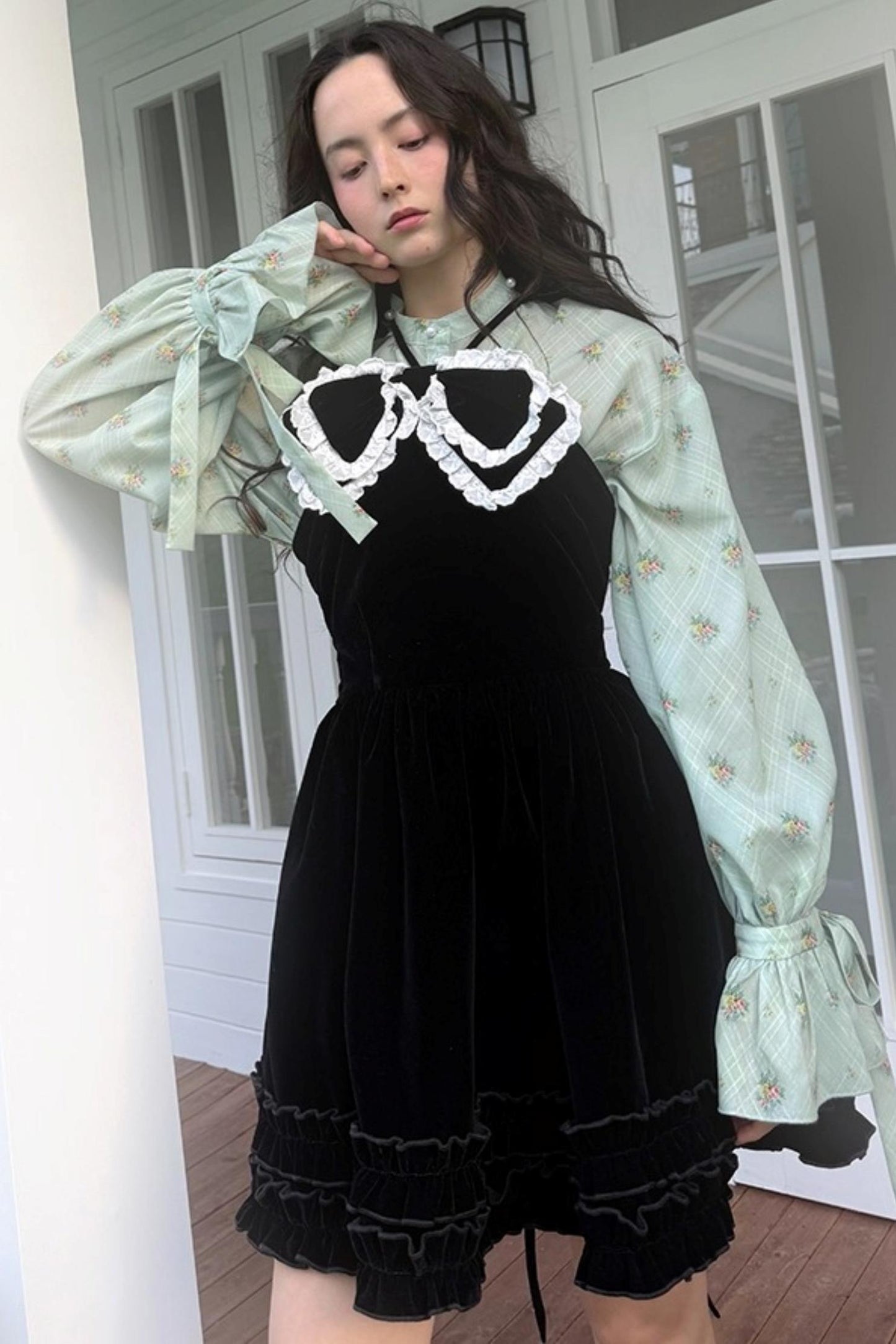 Fairy Tale Jacquard Puff Shirt