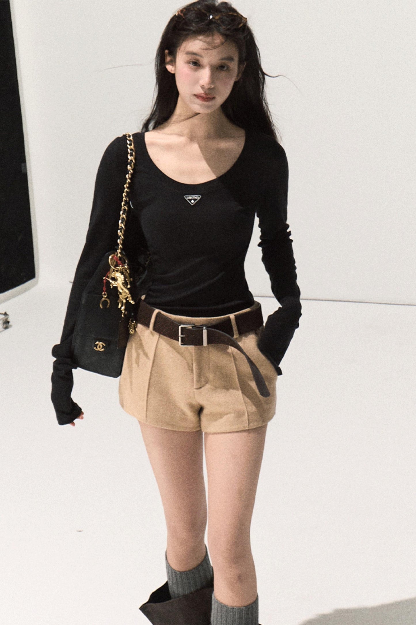 Night Pine Wool Shorts