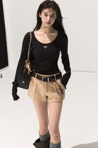 Night Pine Wool Shorts