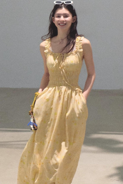 Bubbling Soda Sleeveless Slip Dress