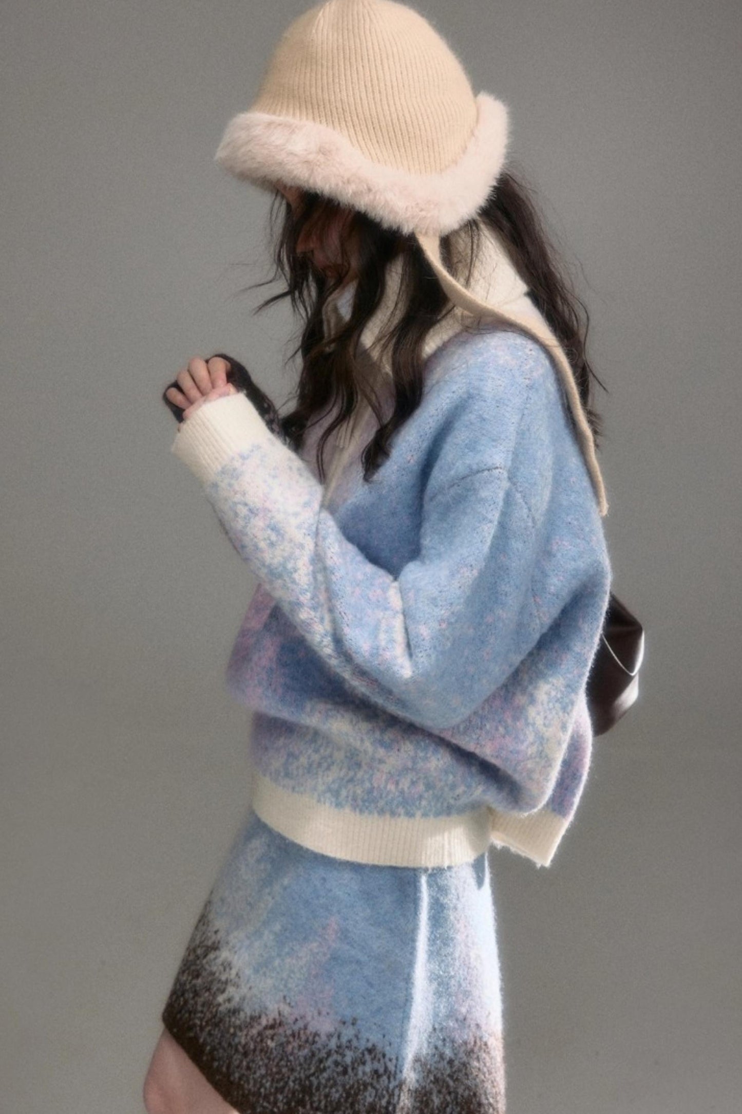 Gradient Wool Blend Winter Set-Up