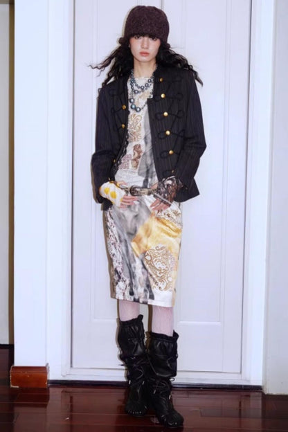 Autumn Niche Printed Sleeve Top