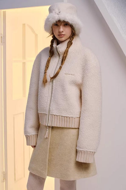 Reversible Faux Fur Beret Hat