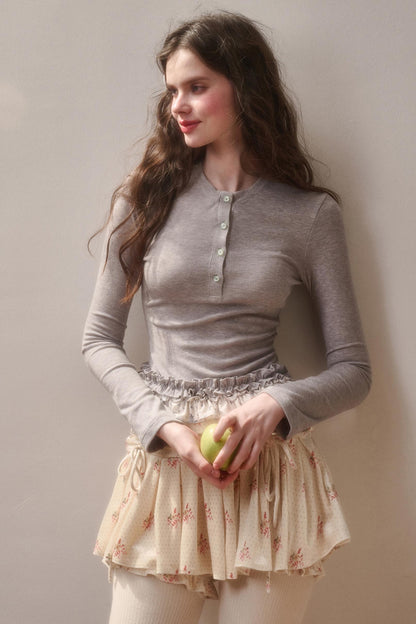 Milky Way Cotton Lace Top