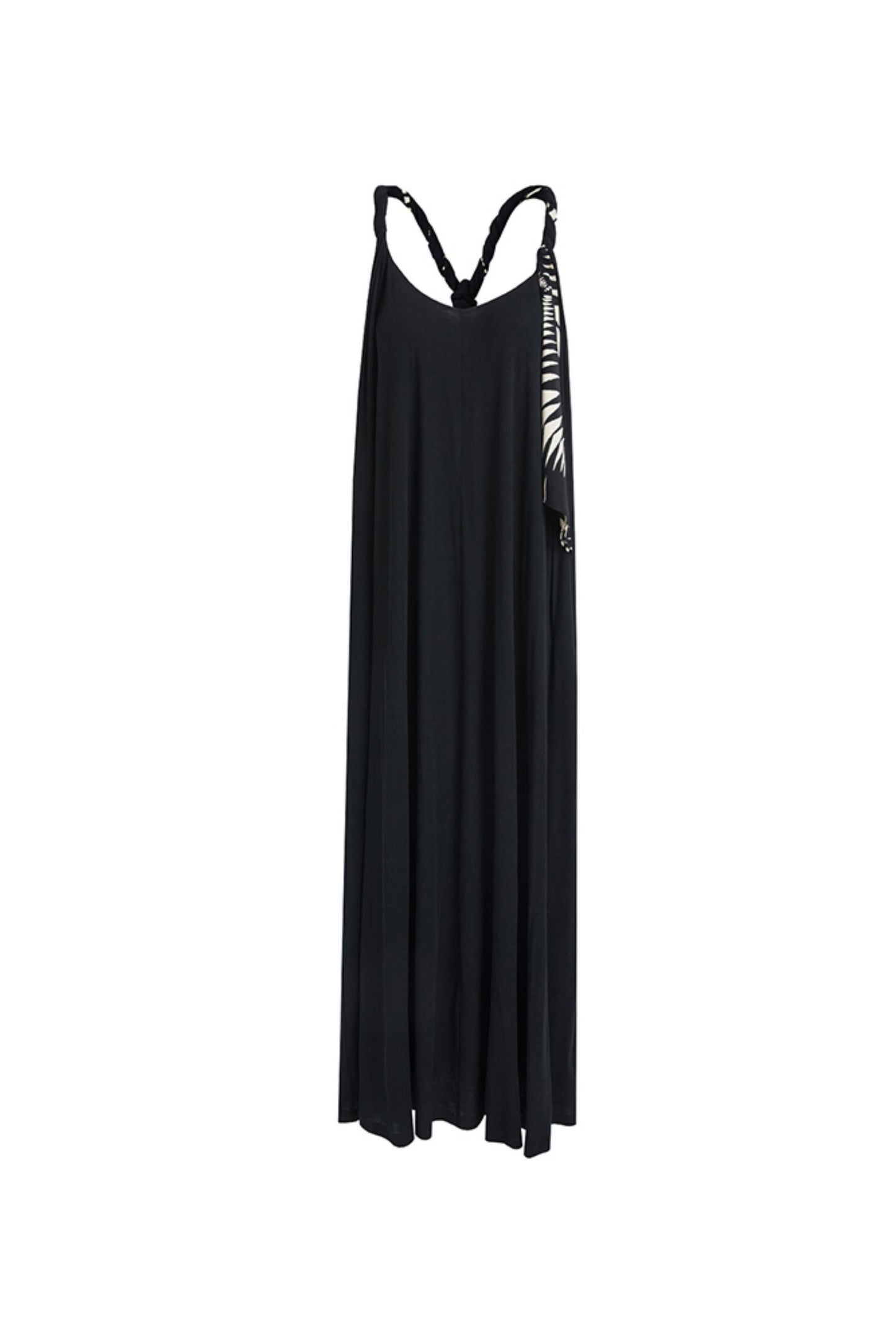 Twisted U-Neck Halter Dress