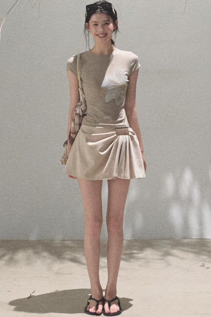 Begonia Bloom Slim Fit T-Shirt