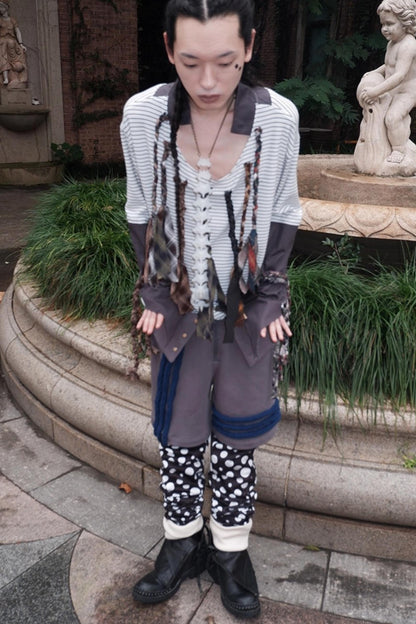 Multi-Tie Loose Long Sleeves Top