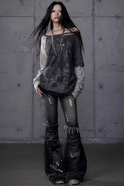 Wasteland Punk One-Shoulder T-Shirt