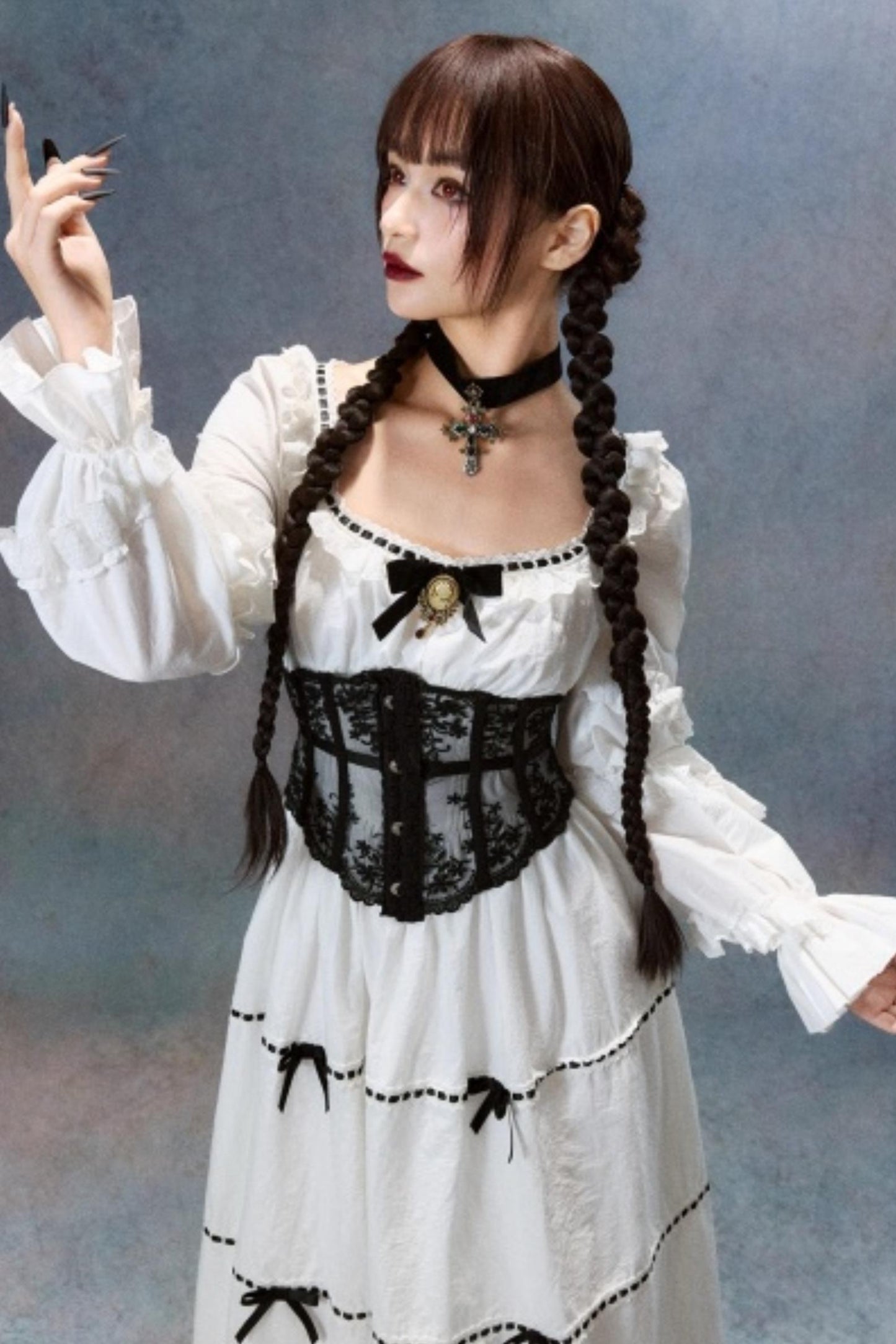 Lace Ghost Ode Dress Set-Up