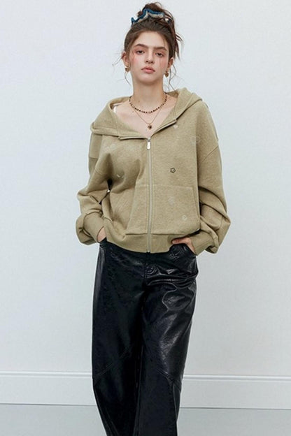 Slim Straight Leather Pants