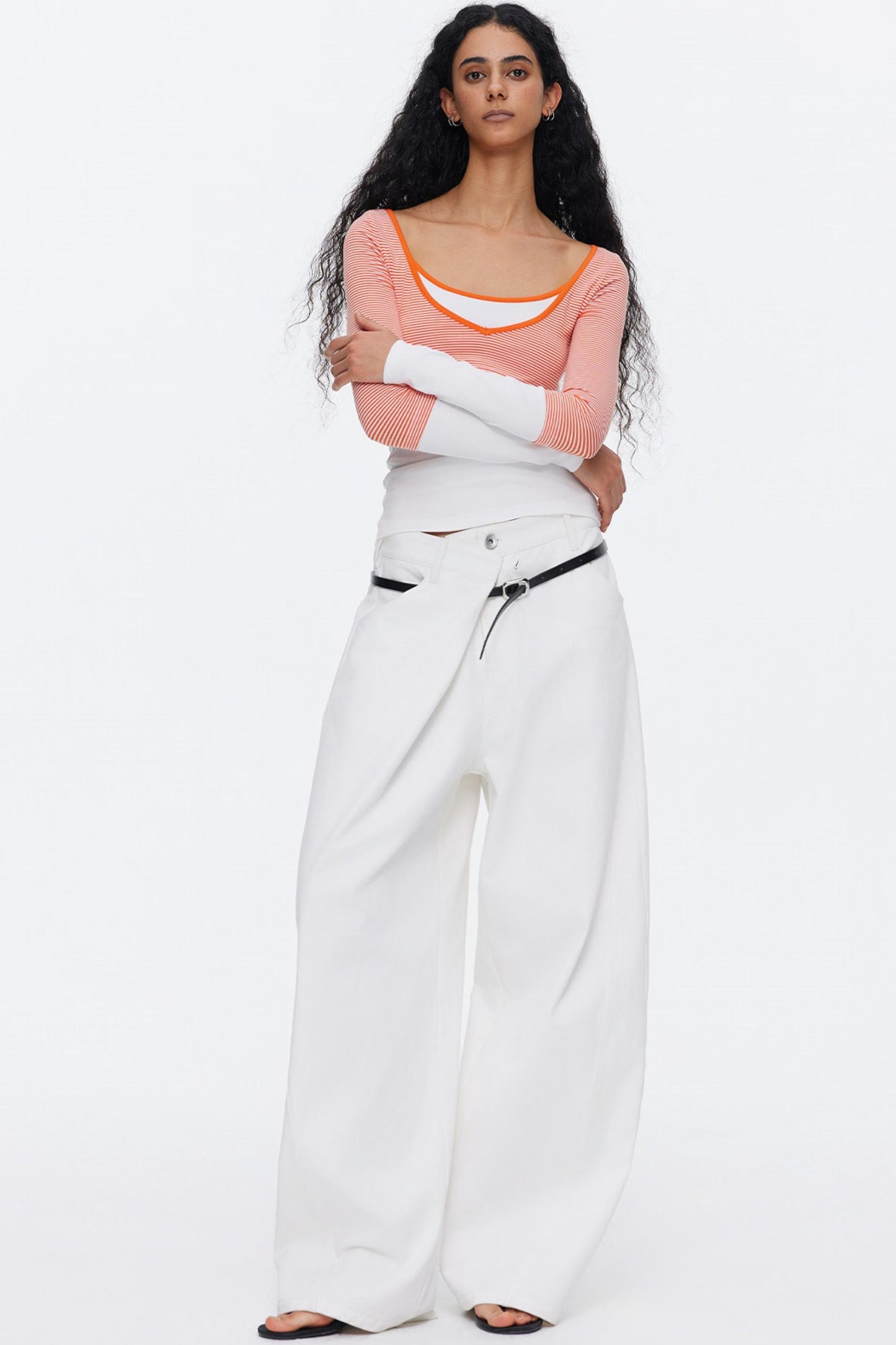 Asymmetrische Taillenjeans