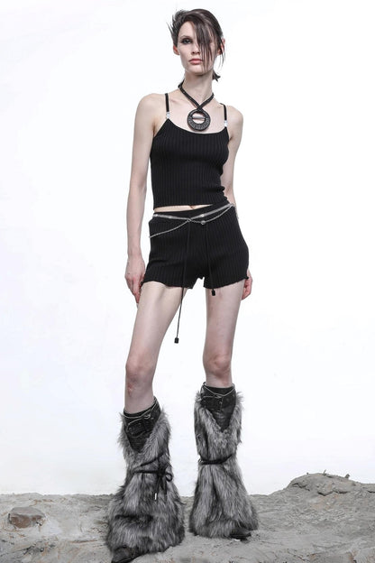 Convincing Wool Knit Halterneck Set-Up