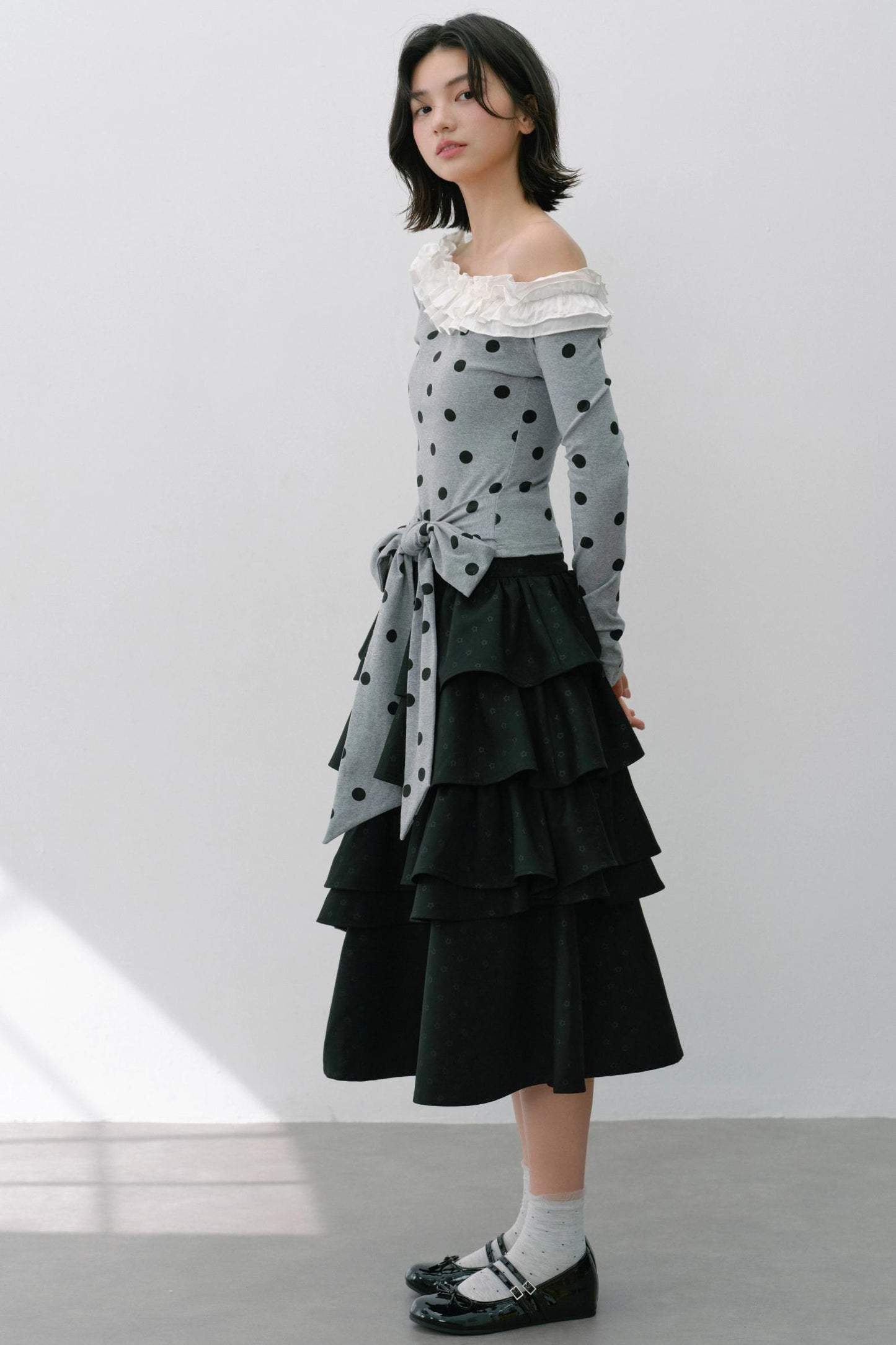 Vintage Flower Puffy Skirt