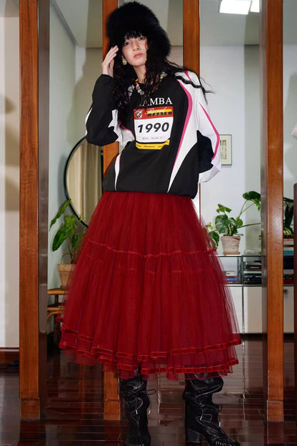 Autumn Retro Long-Sleeved Sweatshirt