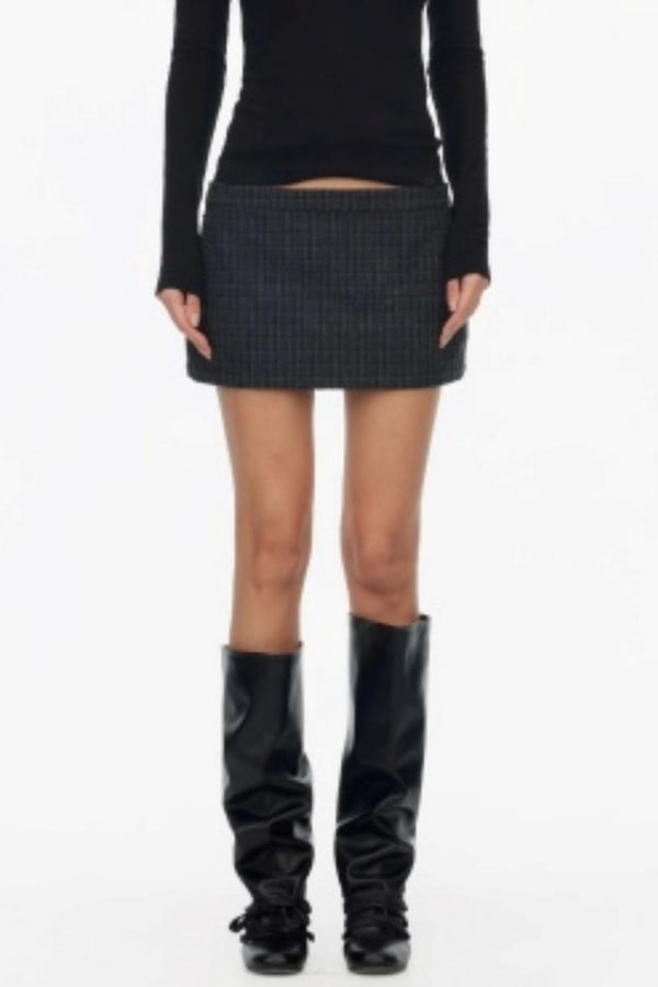 Lapel Asymmetrical Wool Coat Set-Up