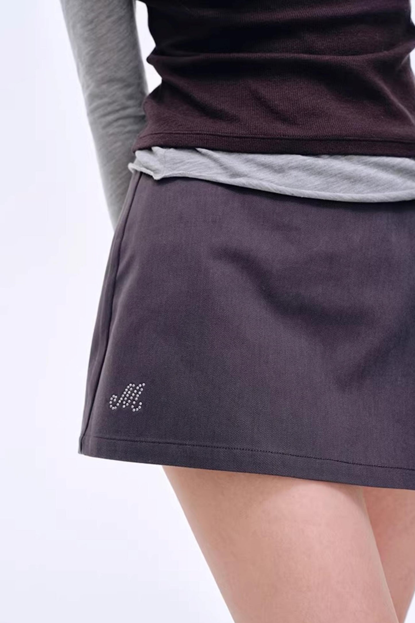 Side Slit Bow Pants Skirt