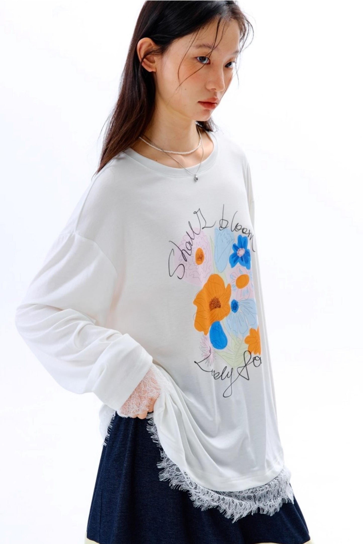 Square Streamer Printed Top