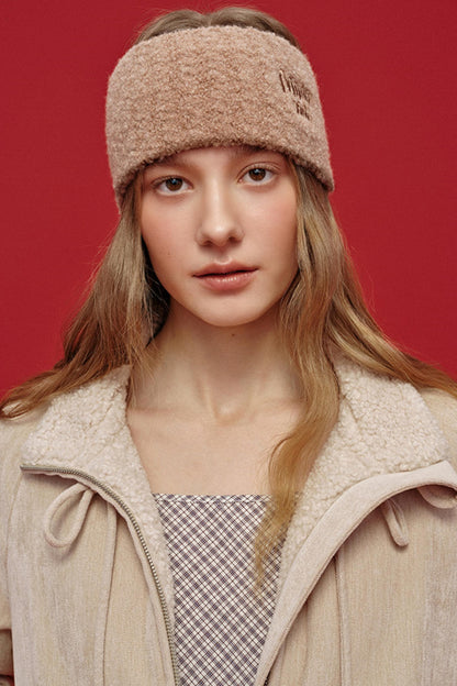 Letter Jacquard Wool Headband