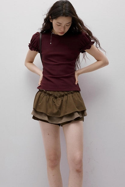 Cleanfit Puff Sleeve T-Shirt