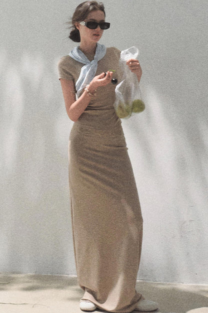 Lace-Trimmed High Waist Skirt