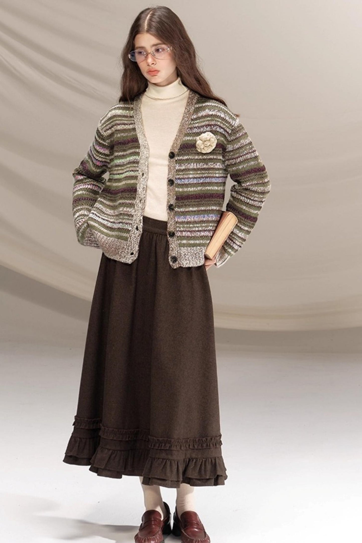 Seamless Wool Turtleneck Sweater