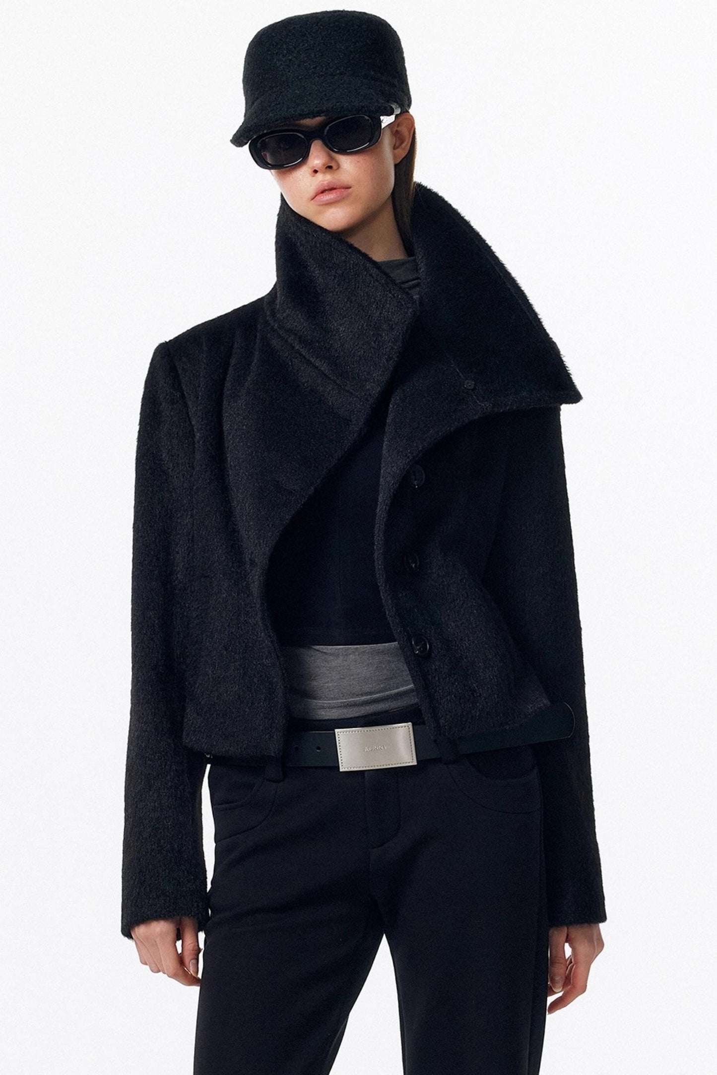 Detachable Fur Wool Coat