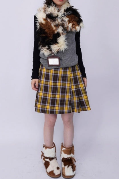 Rebirth Plush Patchwork Scarf