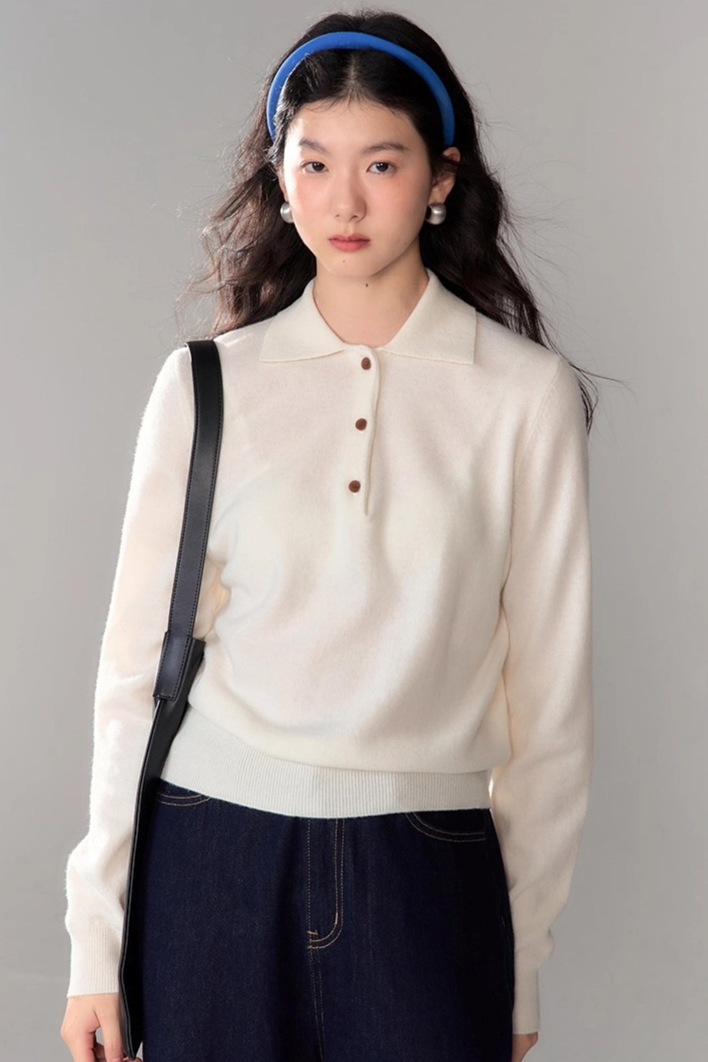 Niche Wool Polo Sweater