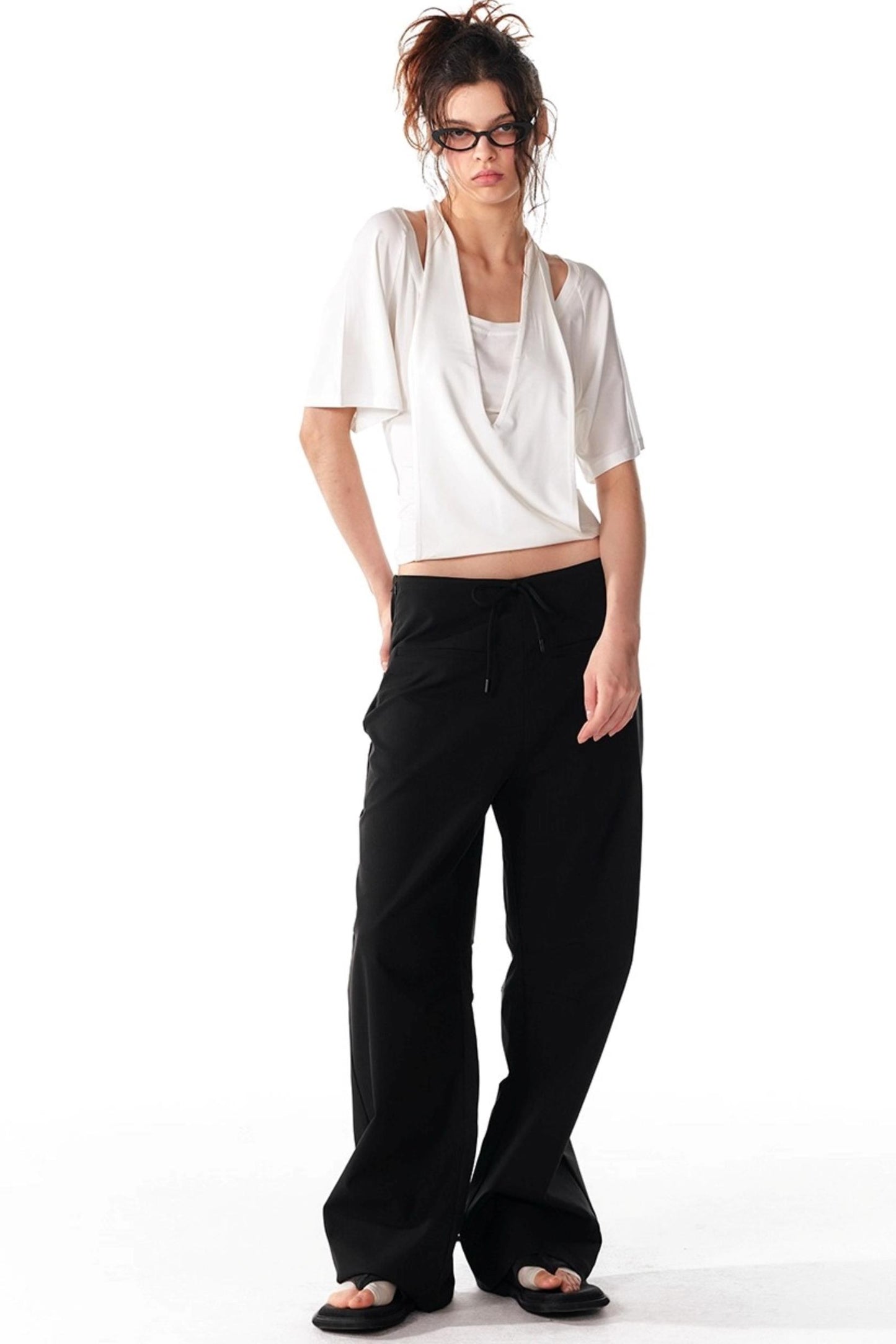 Soft Skin-Friendly Halterneck Stretch T-Shirt