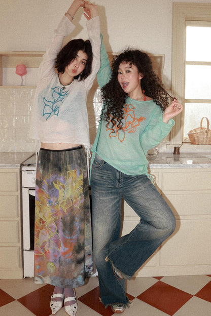Dawn Dance Mesh Skirt