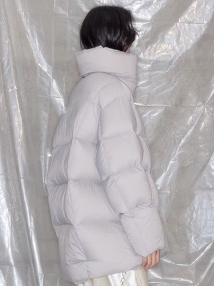 Quilted Standing Collar Light Down Jacket