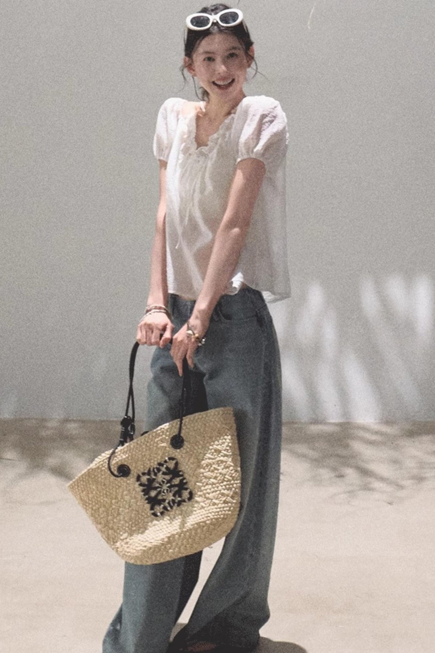 Summer Breeze Bubble Sleeve Top