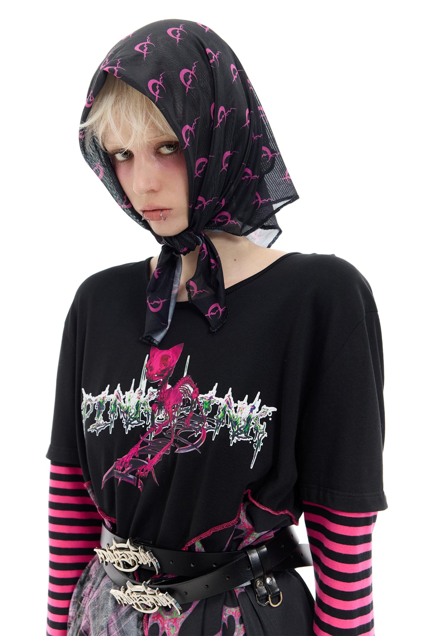 Striped Mesh Hottie Dress