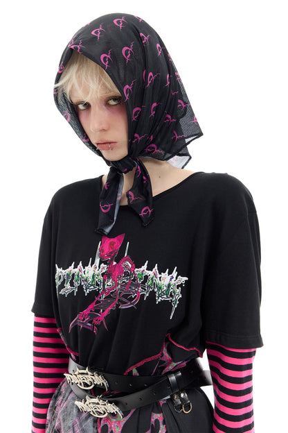 Striped Mesh Hottie Dress